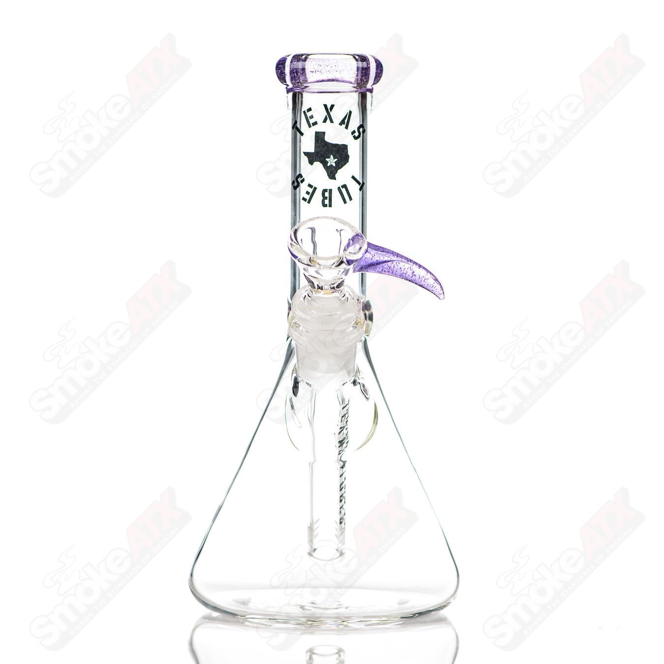 1 14mm 8.5in Color Beaker Texas Tubes - Smoke ATX
