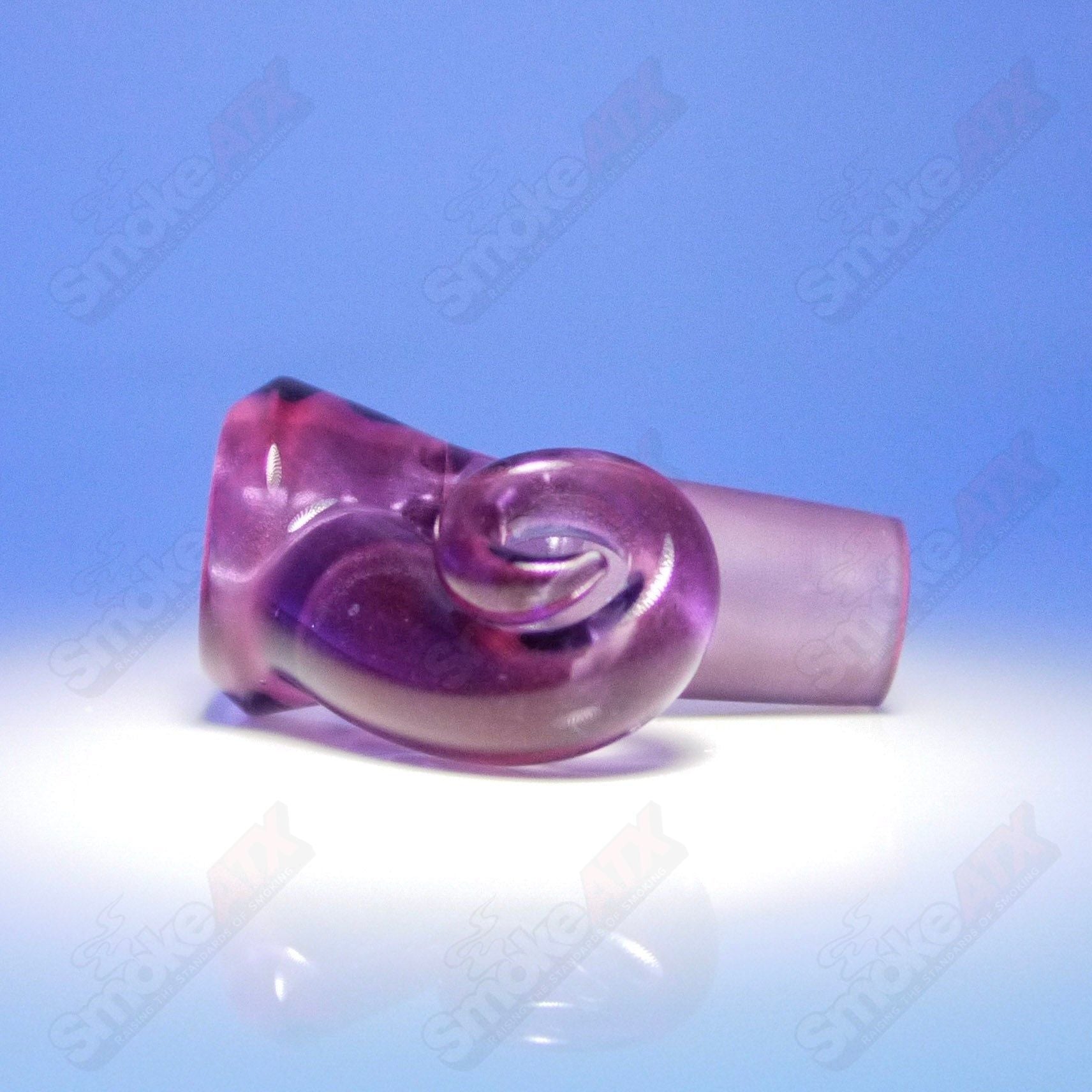 Black Ice UV Black T Glass 18mm Fully Worked Slide #2 - Smoke ATX