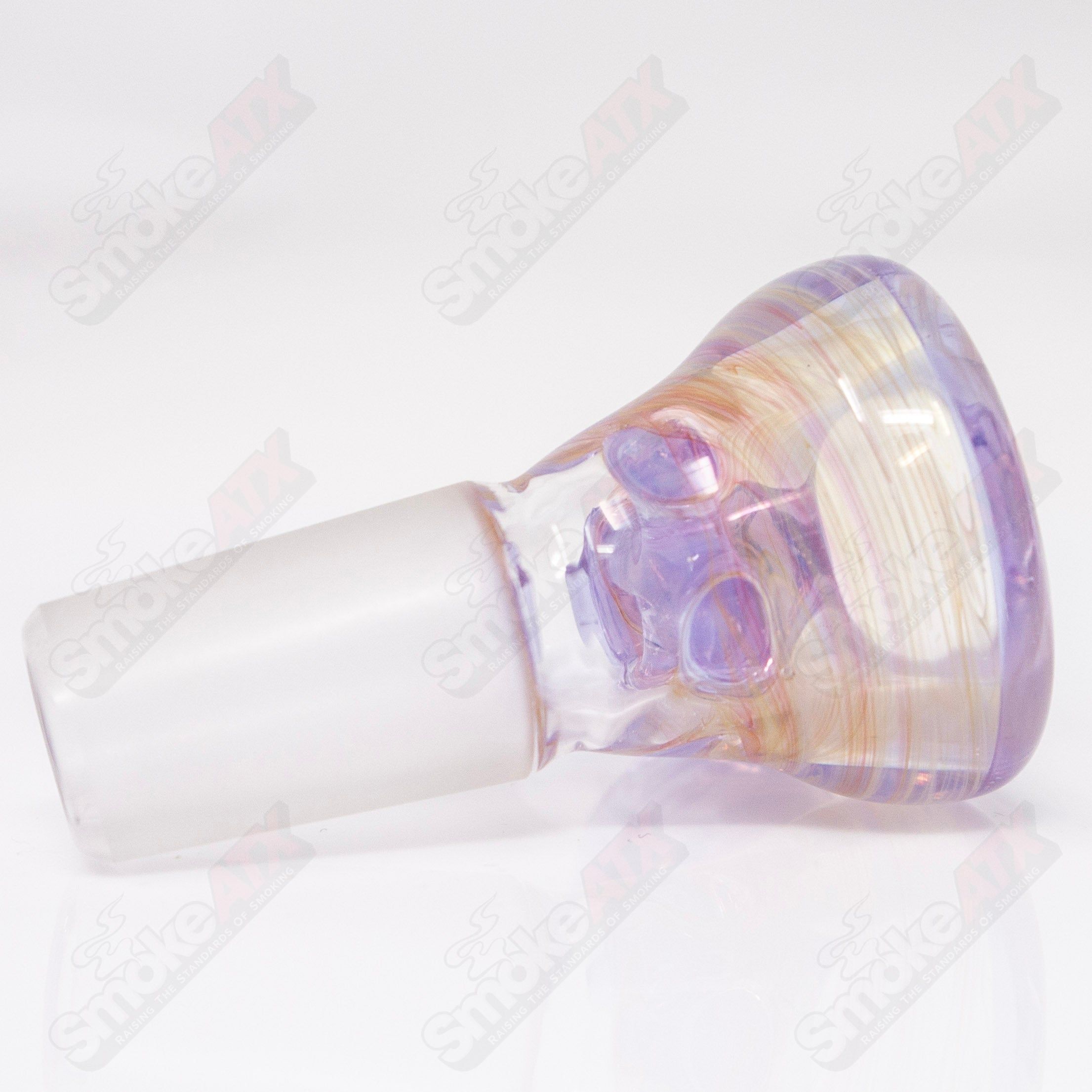 Lucid 18mm Full Accent Slide Black T Glass #6 - Smoke ATX