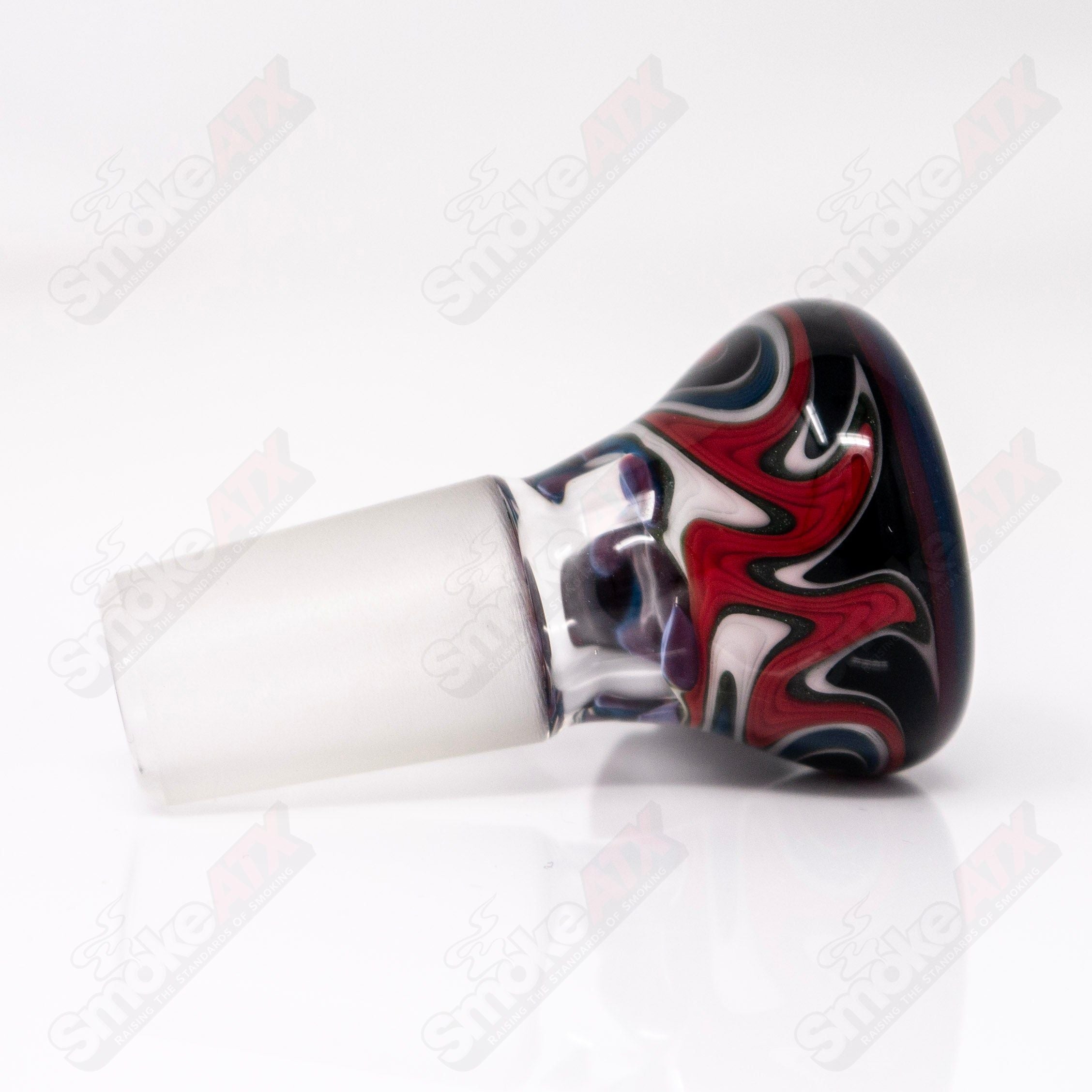 Linework 18mm Full Accent Slide Black T Glass #7 - Smoke ATX