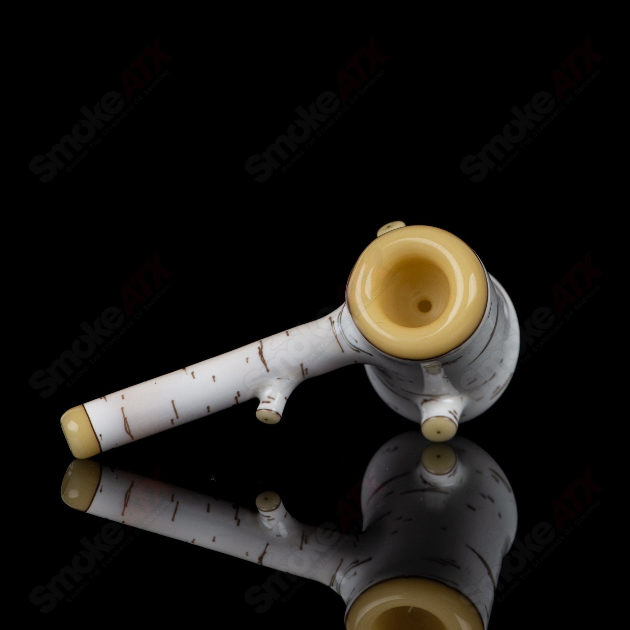 1 Birch Poker Pipe Foster Glass - Smoke ATX