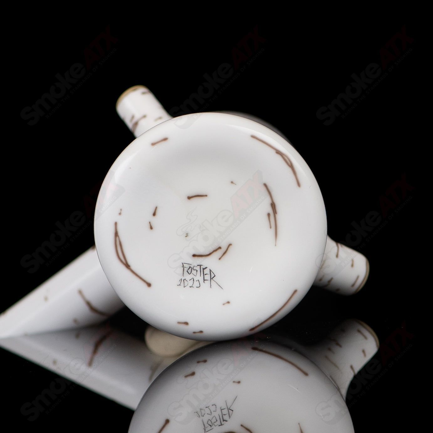 1 Birch Poker Rig Foster Glass - Smoke ATX