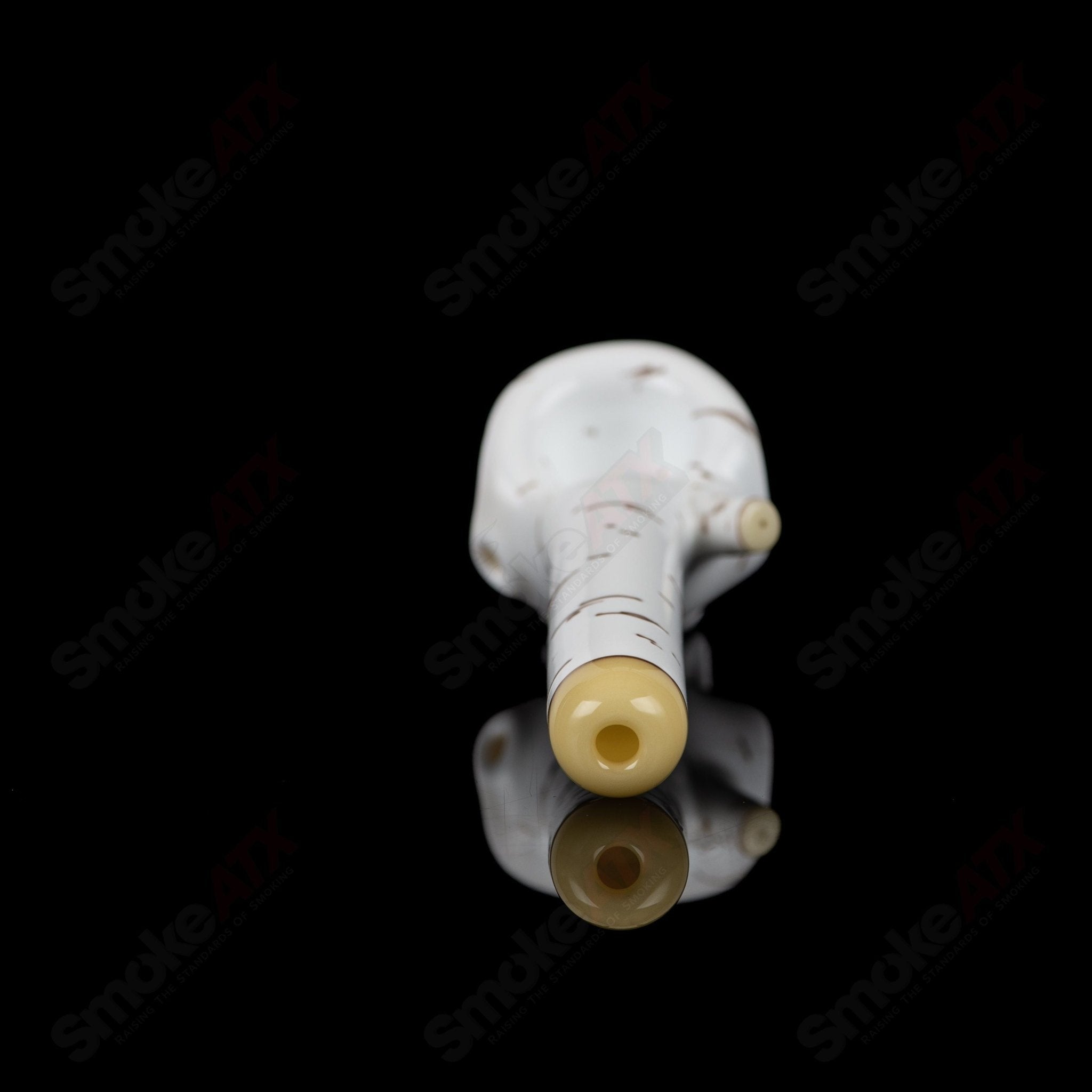 1 Birch Skull Spoon Foster Glass - Smoke ATX