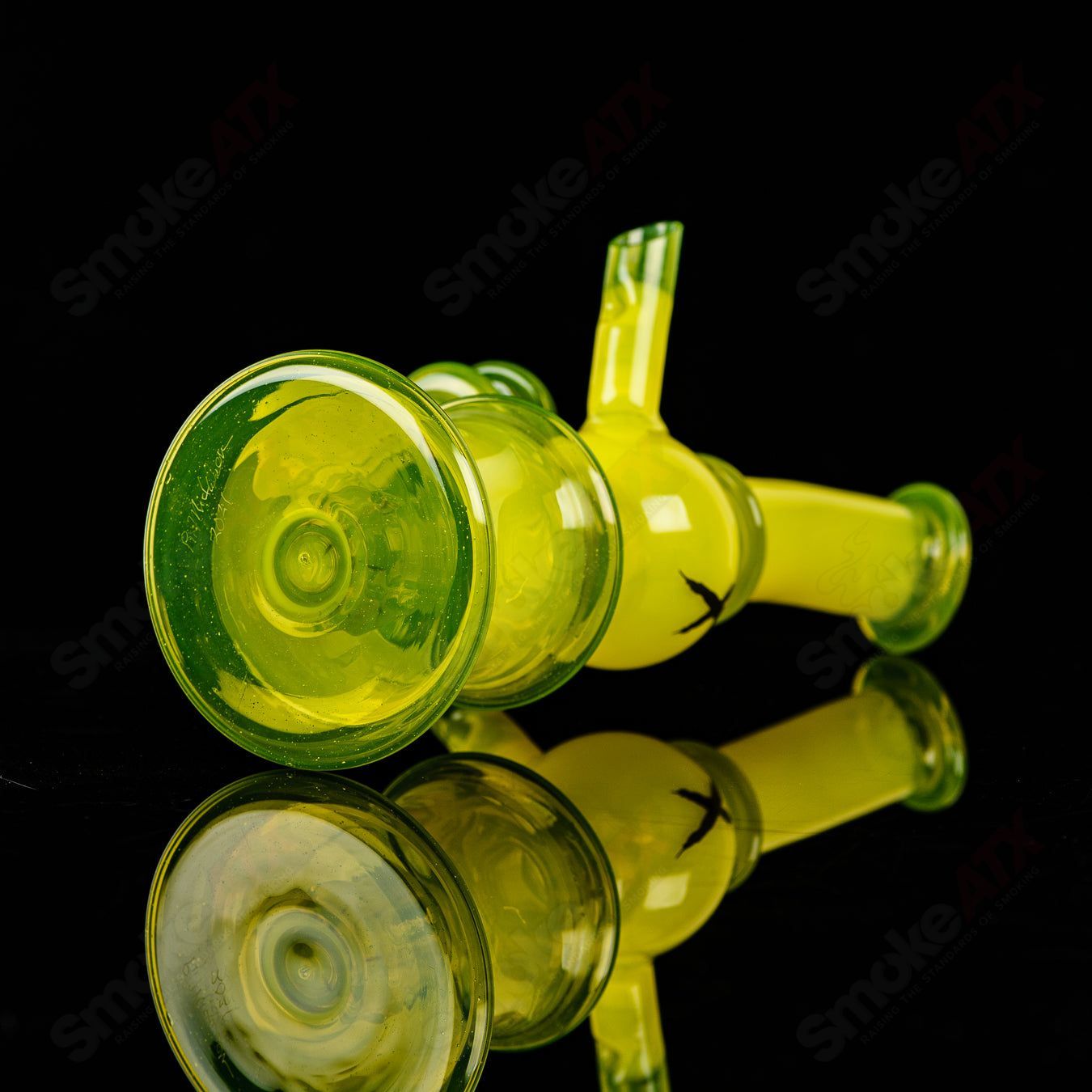1 Colored Xhalerator RAM Robert Mickelsen Glass - Smoke ATX