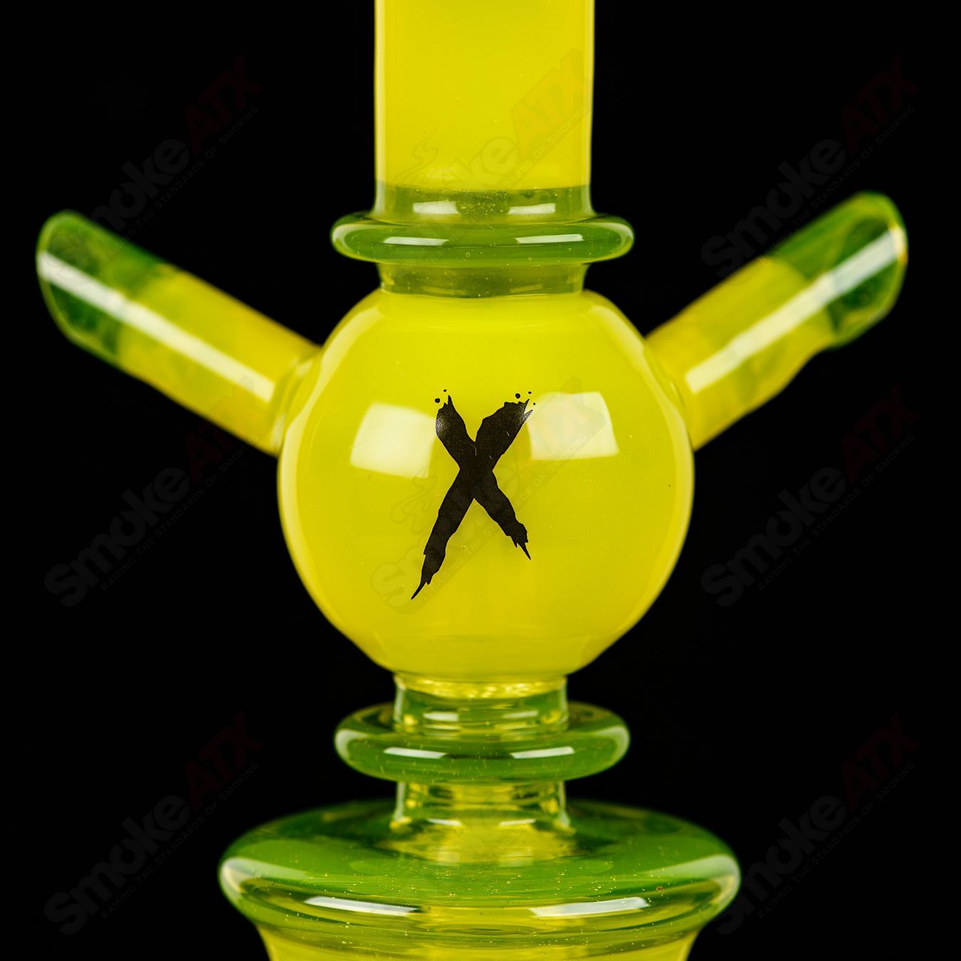 1 Colored Xhalerator RAM Robert Mickelsen Glass - Smoke ATX