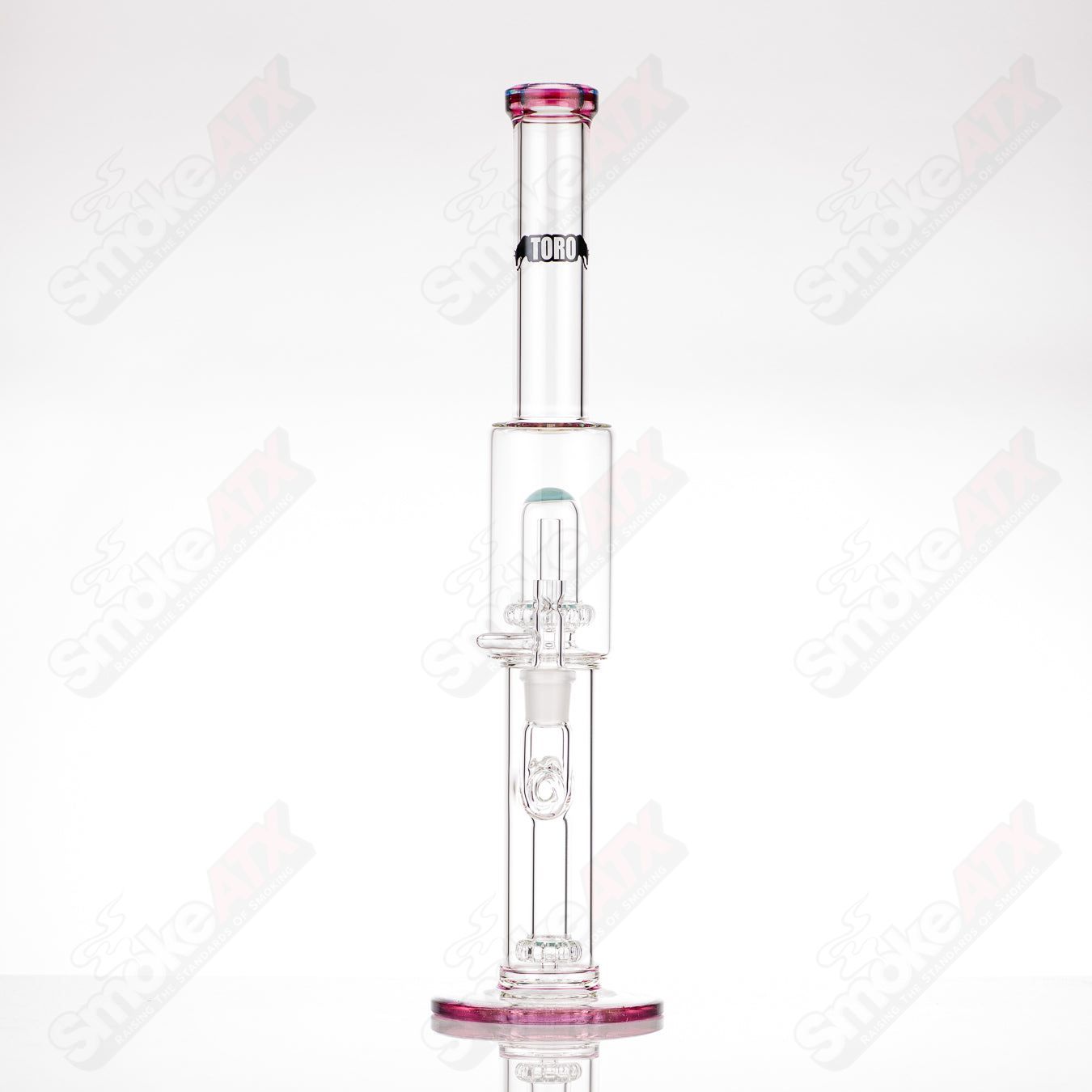 #2 18mm Full size Circ to Circ Toro Glass - Smoke ATX