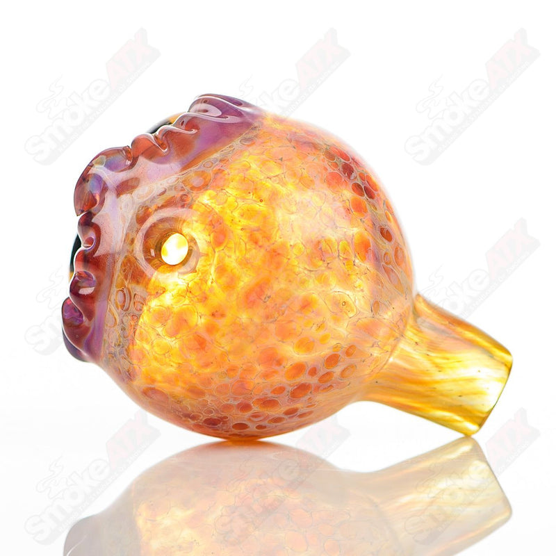 #1 Spotted Owl Carb Cap Four Winds Flameworks
