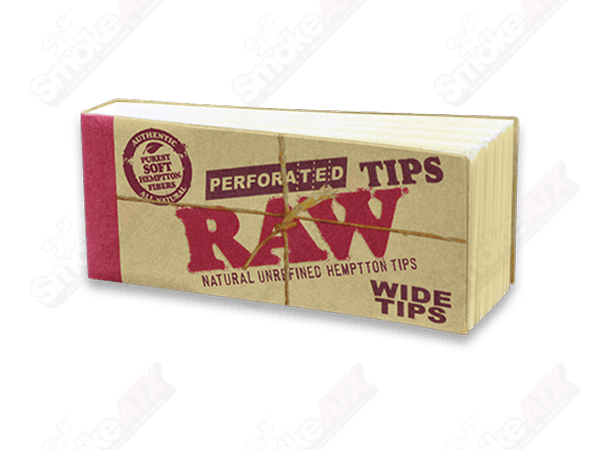 Perforated Wide Tips Raw - Smoke ATX