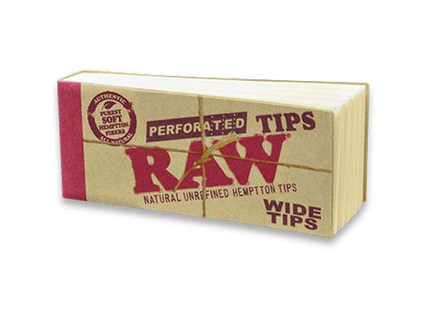 Perforated Wide Tips Raw - Smoke ATX