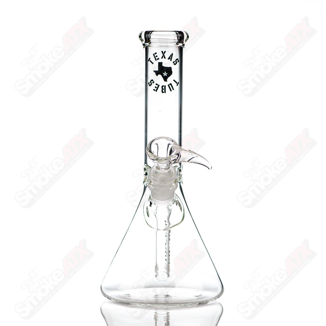 10in 14mm Beaker Texas Tubes - Smoke ATX