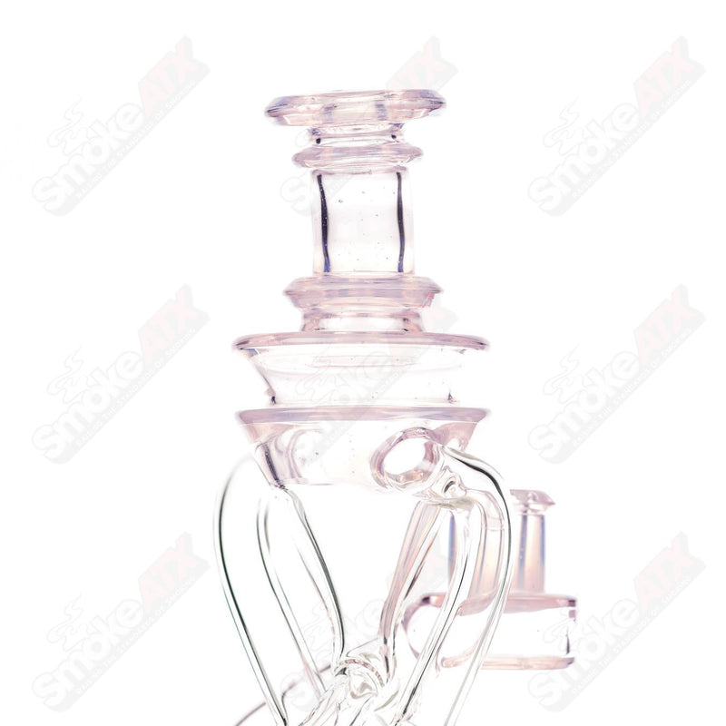 10mm V2 Double Up Ghost and Rose Quartz Recycler Cerio/Gathered Illusions Collab - Smoke ATX