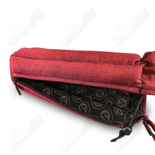 Vatra Bags Woven Burgundy V31 12"x5" Tube Bag - Smoke ATX