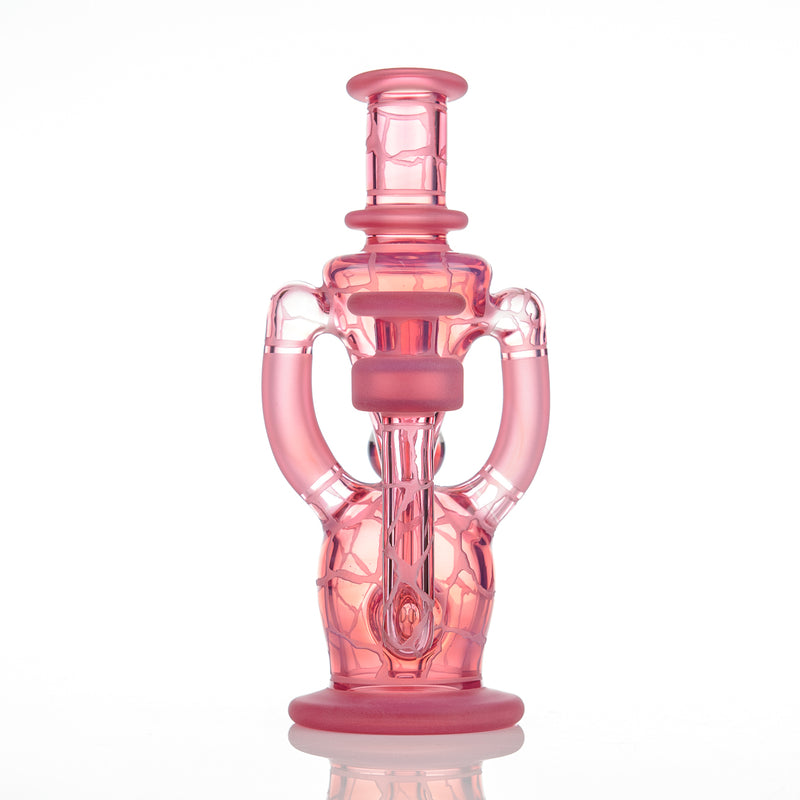 Telemagenta Single Color Double Up Rig Rooster Glass - Smoke ATX
