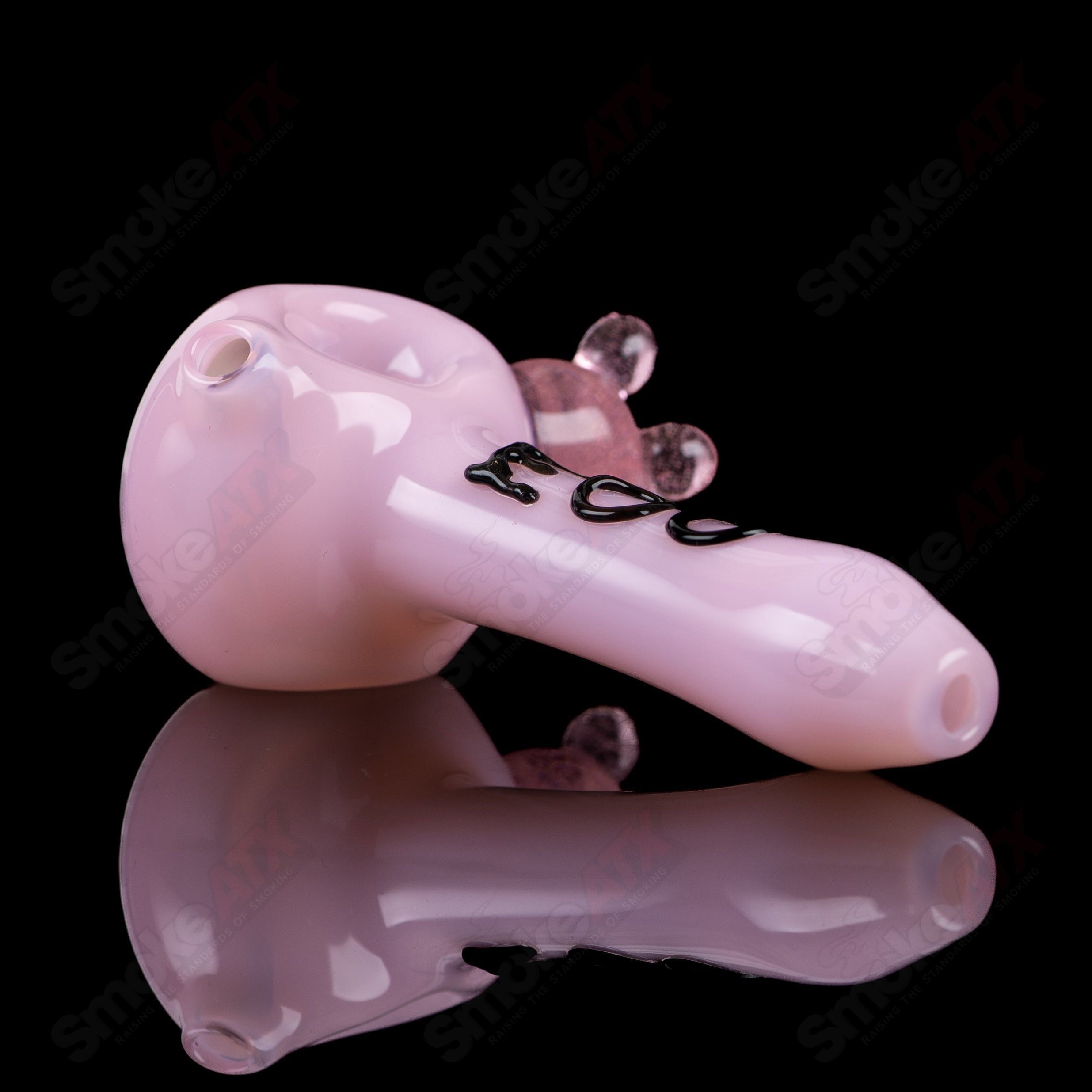 Pink Cow Print Spoon Pipe Adventures In Glass Blowing - Smoke ATX