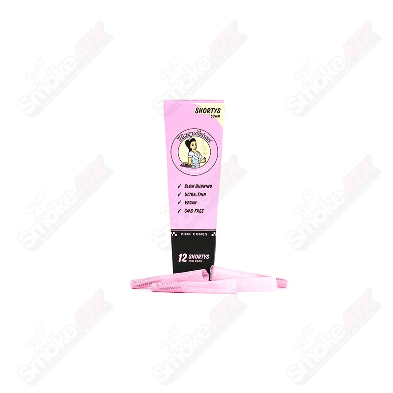 12pk 53mm Shortys Pink Cones Blazy Susan - Smoke ATX