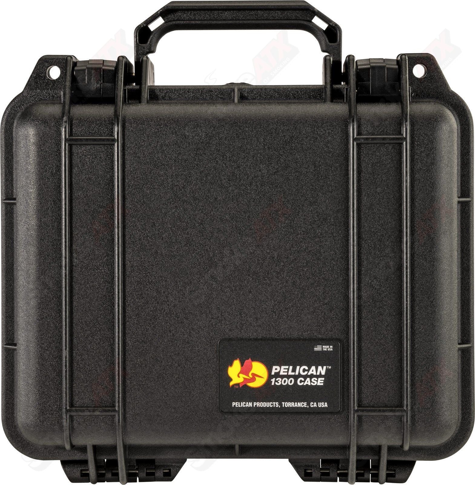 1300 Black Pelican Case W/ Foam - Smoke ATX