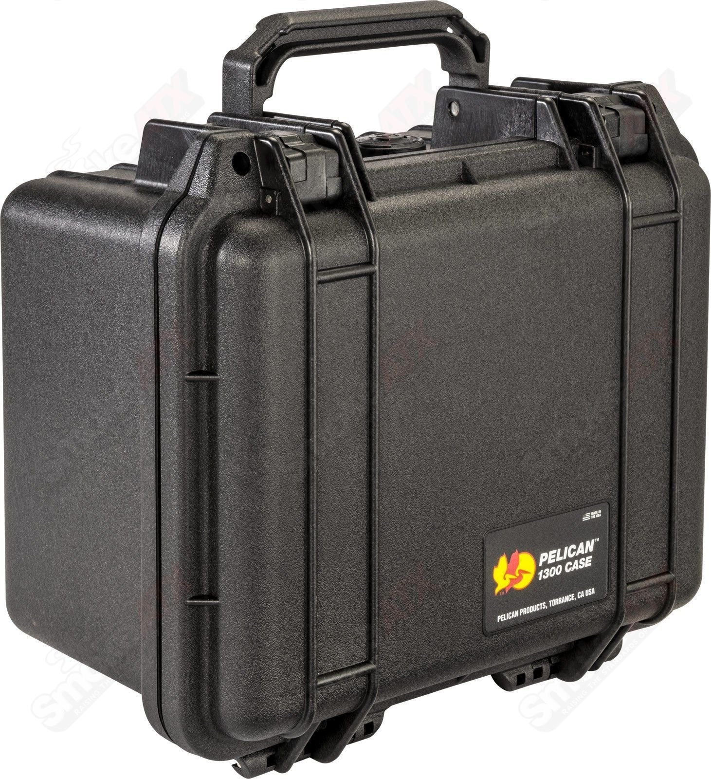 1300 Black Pelican Case W/ Foam - Smoke ATX