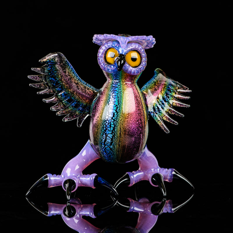 Dichro Owl Four Winds Flameworks x Turtle Time - Smoke ATX