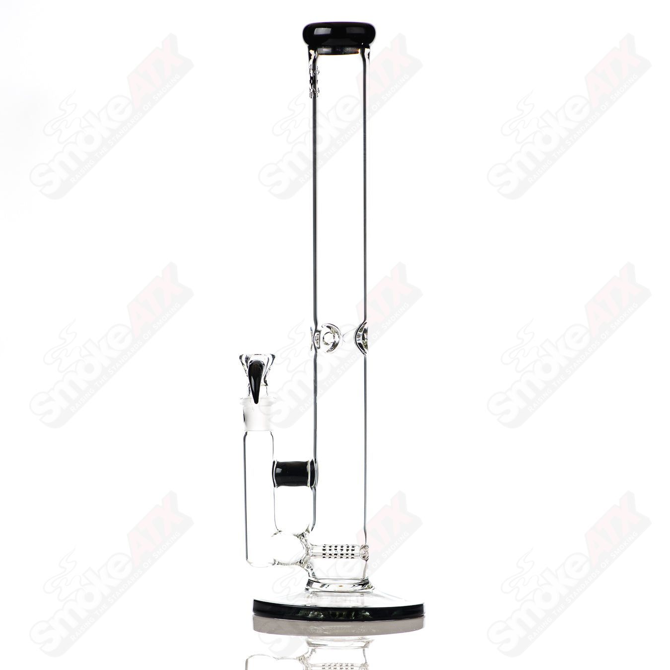 17in 18mm Dual Stemline (Galaxy ) Texas Tubes - Smoke ATX