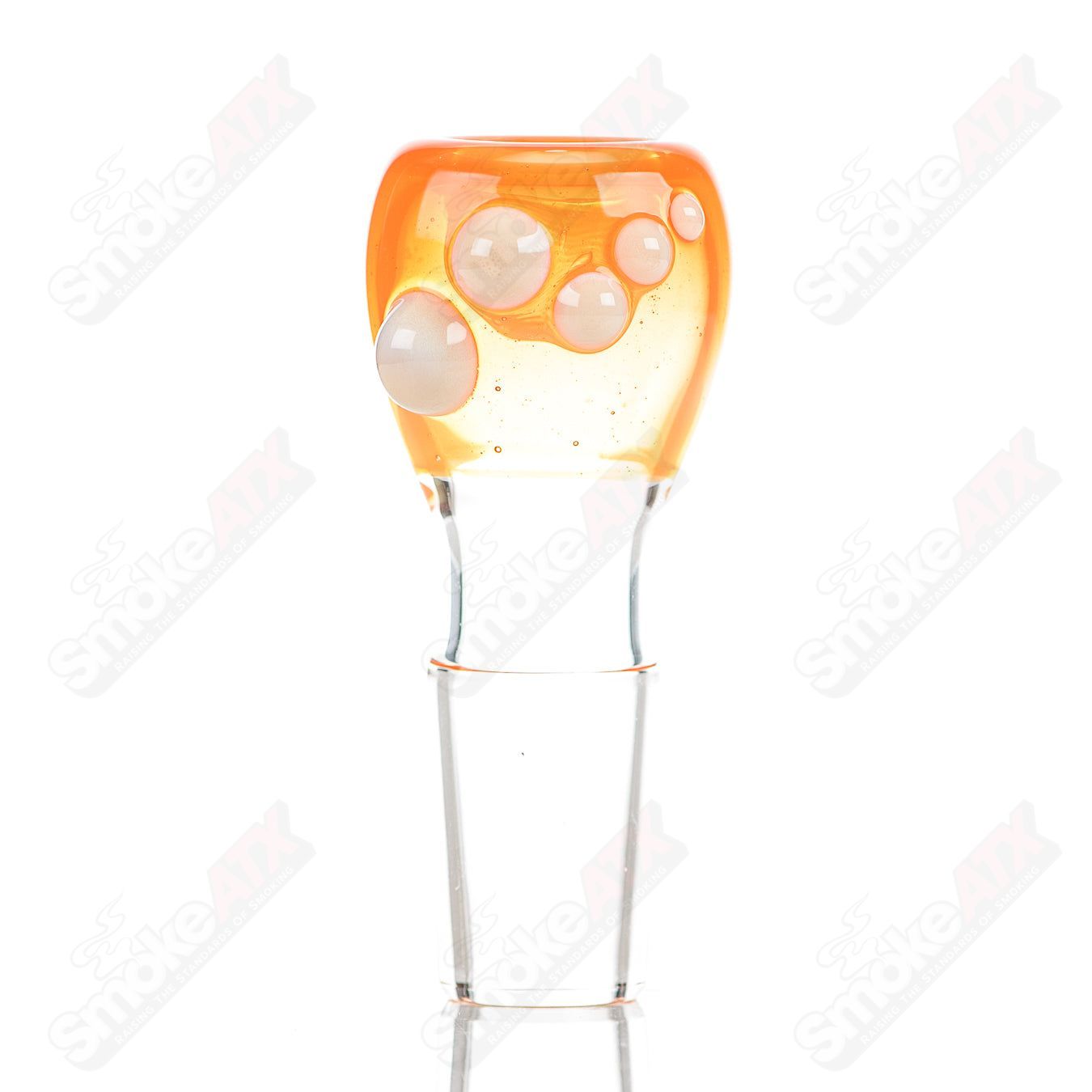 15 18mm Full Color Push Slide Bowl Dustorm Glass - Smoke ATX