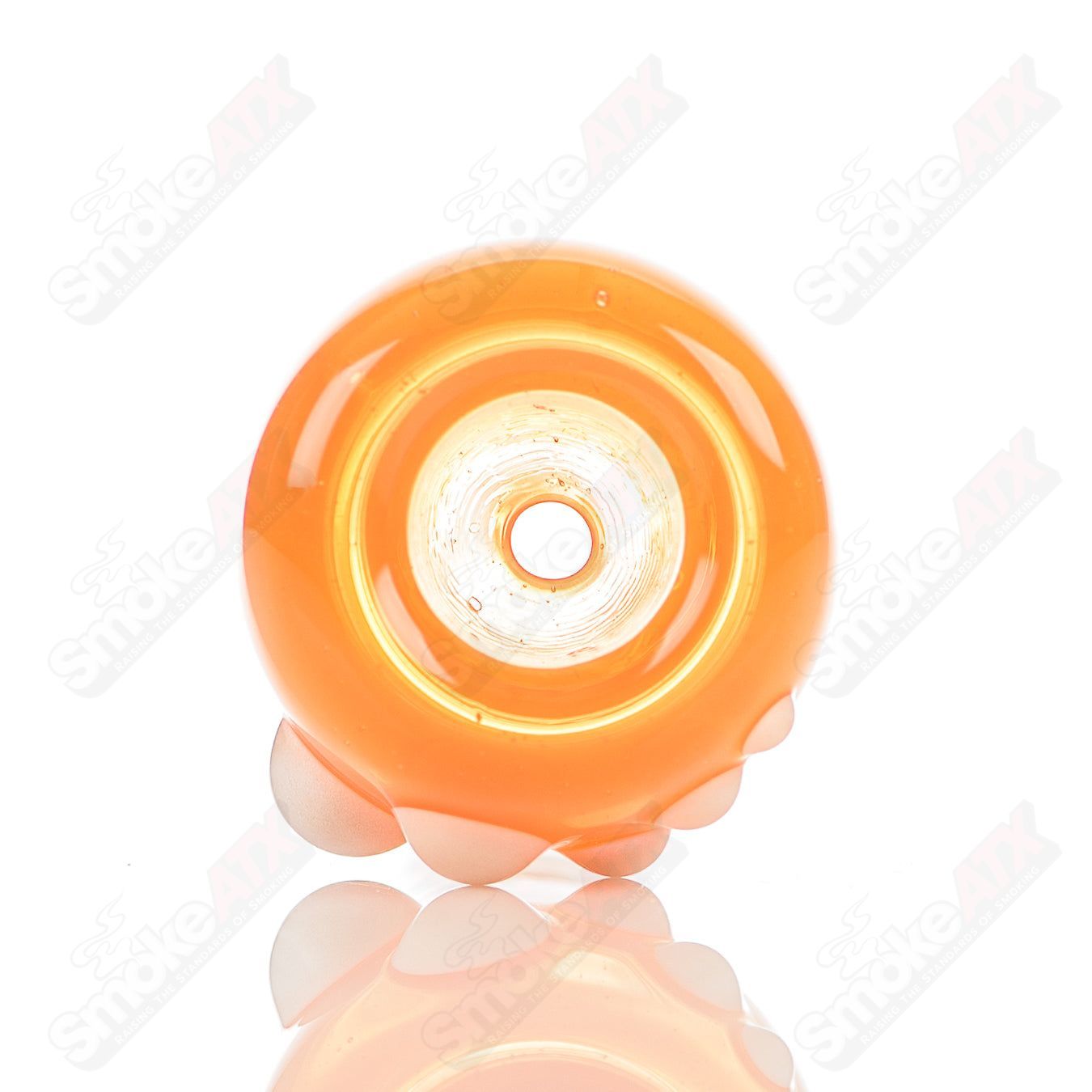 15 18mm Full Color Push Slide Bowl Dustorm Glass - Smoke ATX