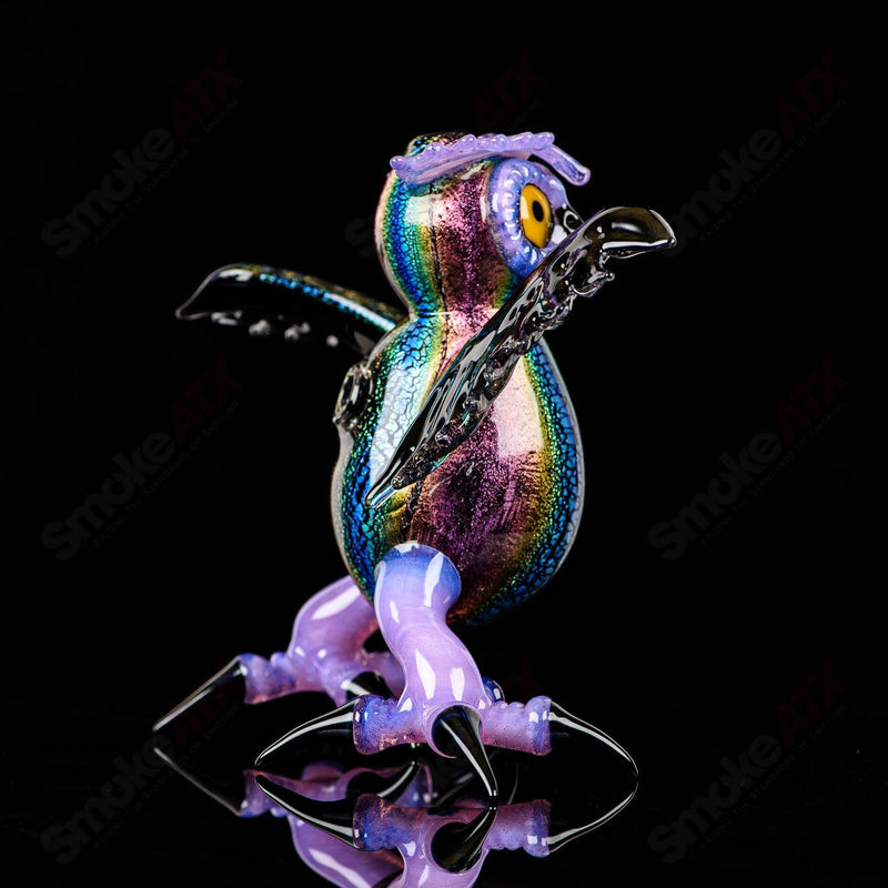 Dichro Owl Four Winds Flameworks x Turtle Time - Smoke ATX