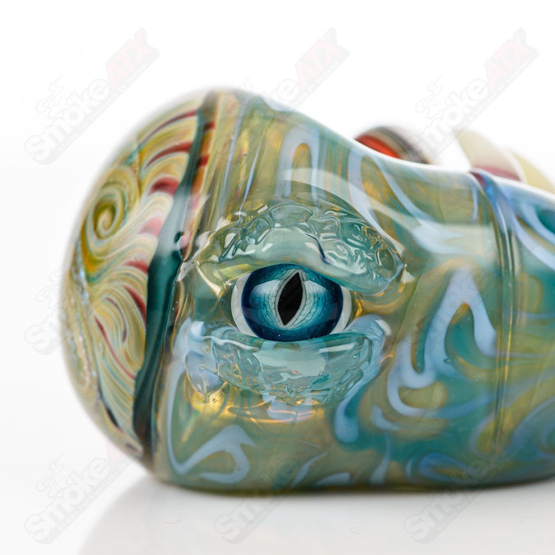 Dry Pipe (Dichroic Swirl Marble) Galactic Glass x SALT - Smoke ATX