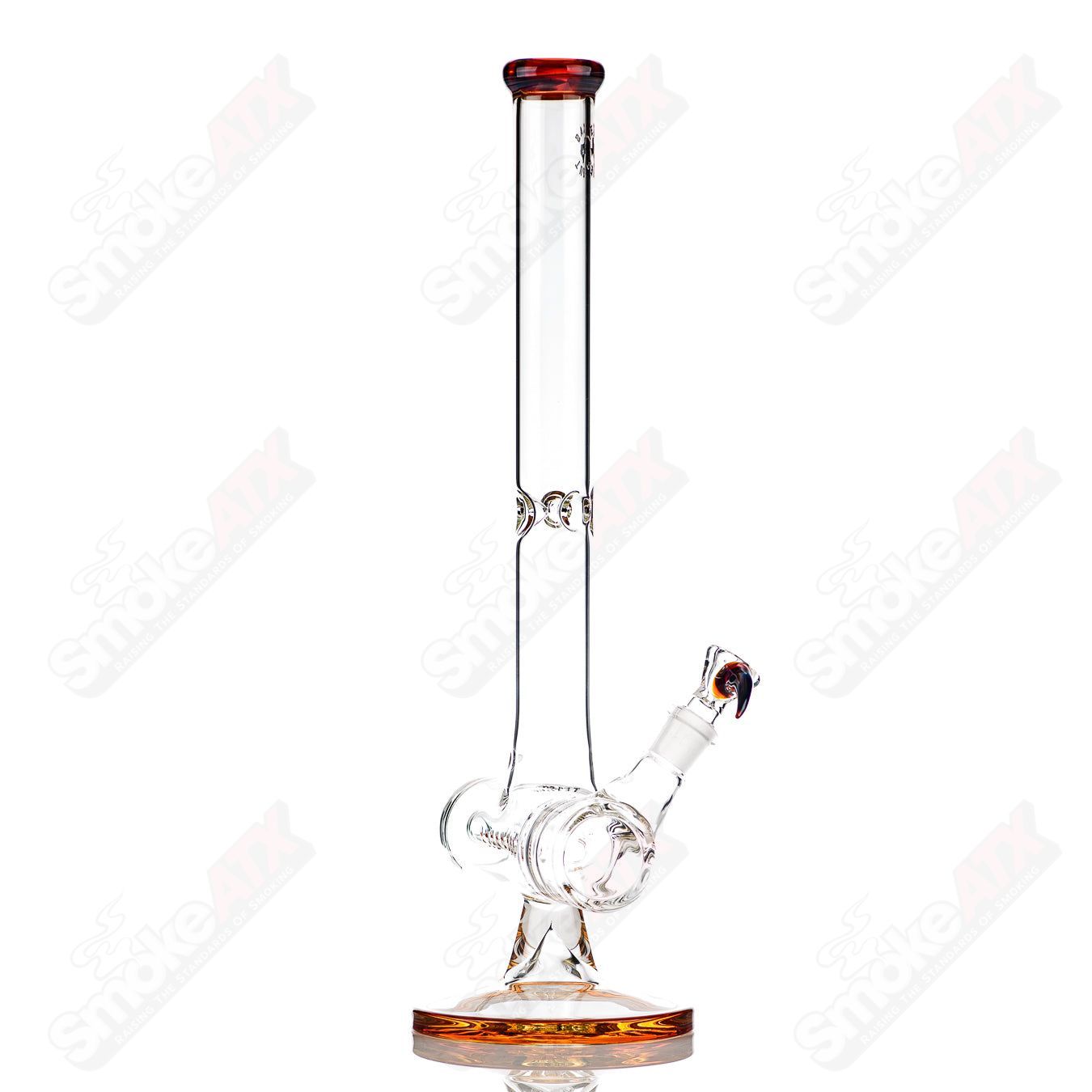 17in 50x5mm Color Inline (Amber Purple) Texas Tubes - Smoke ATX