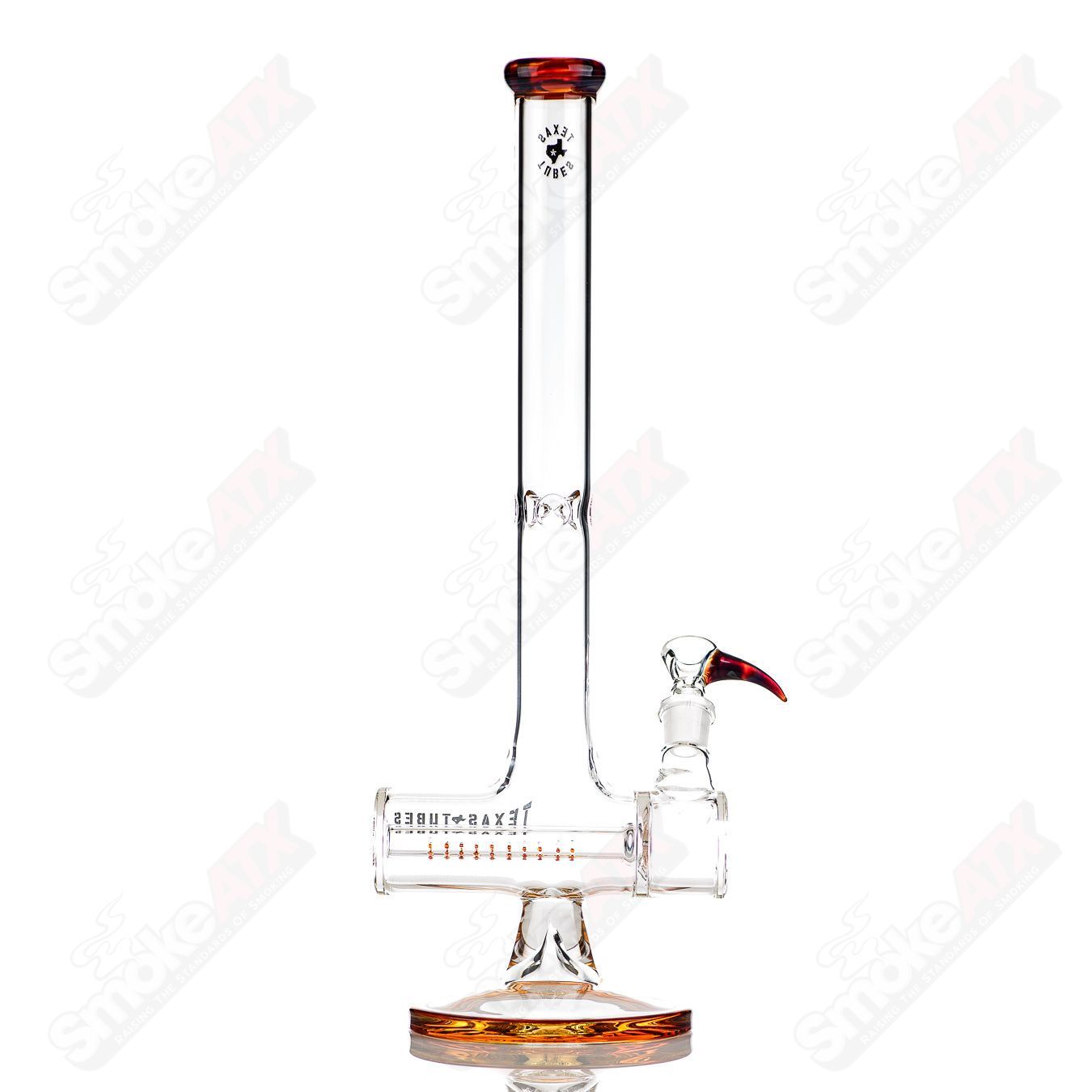 17in 50x5mm Color Inline (Amber Purple) Texas Tubes - Smoke ATX