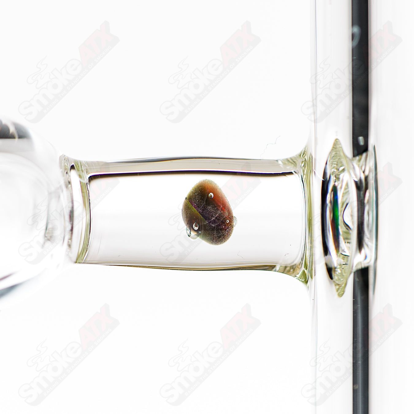 18in 18mm Twin Uptake Klein Recycler Texas Tubes - Smoke ATX