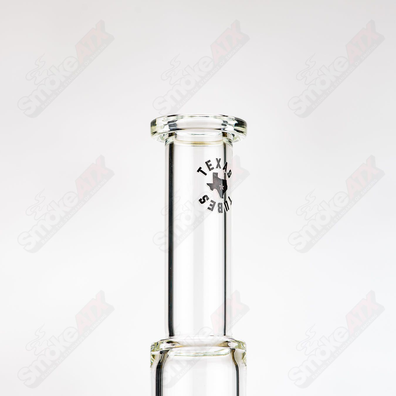 18in 18mm Twin Uptake Klein Recycler Texas Tubes - Smoke ATX
