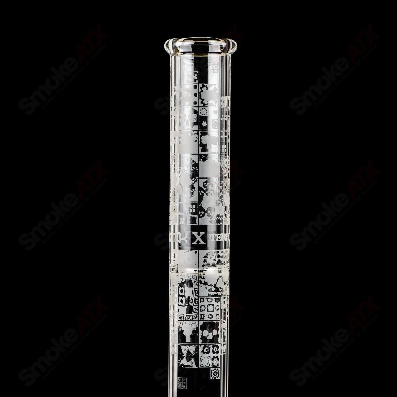 18mm Limited Edition /100 Sandblasted Inline Tube Crunklestein x Terroir - Smoke ATX