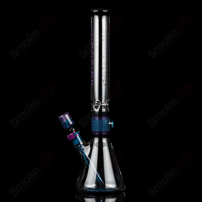 Illadelph Purple And Aqua Jordan Beaker - Smoke ATX