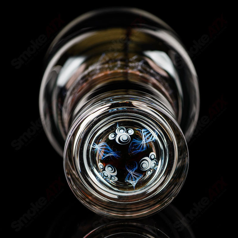 #1 Craft Beer Glass w Reticello Accents and Dotstack Base Indo Glass