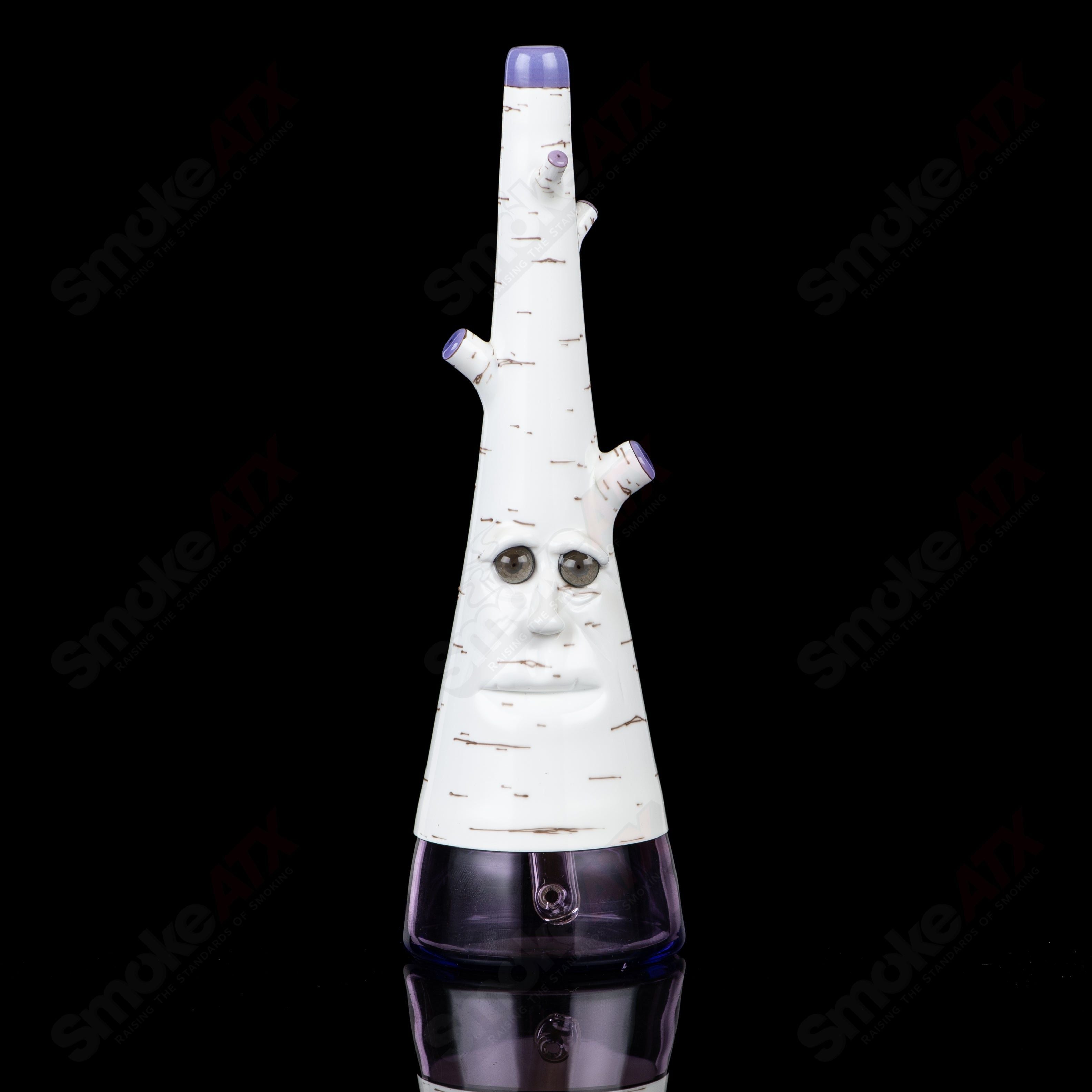 Purple Birch with Face Foster Glass - Smoke ATX