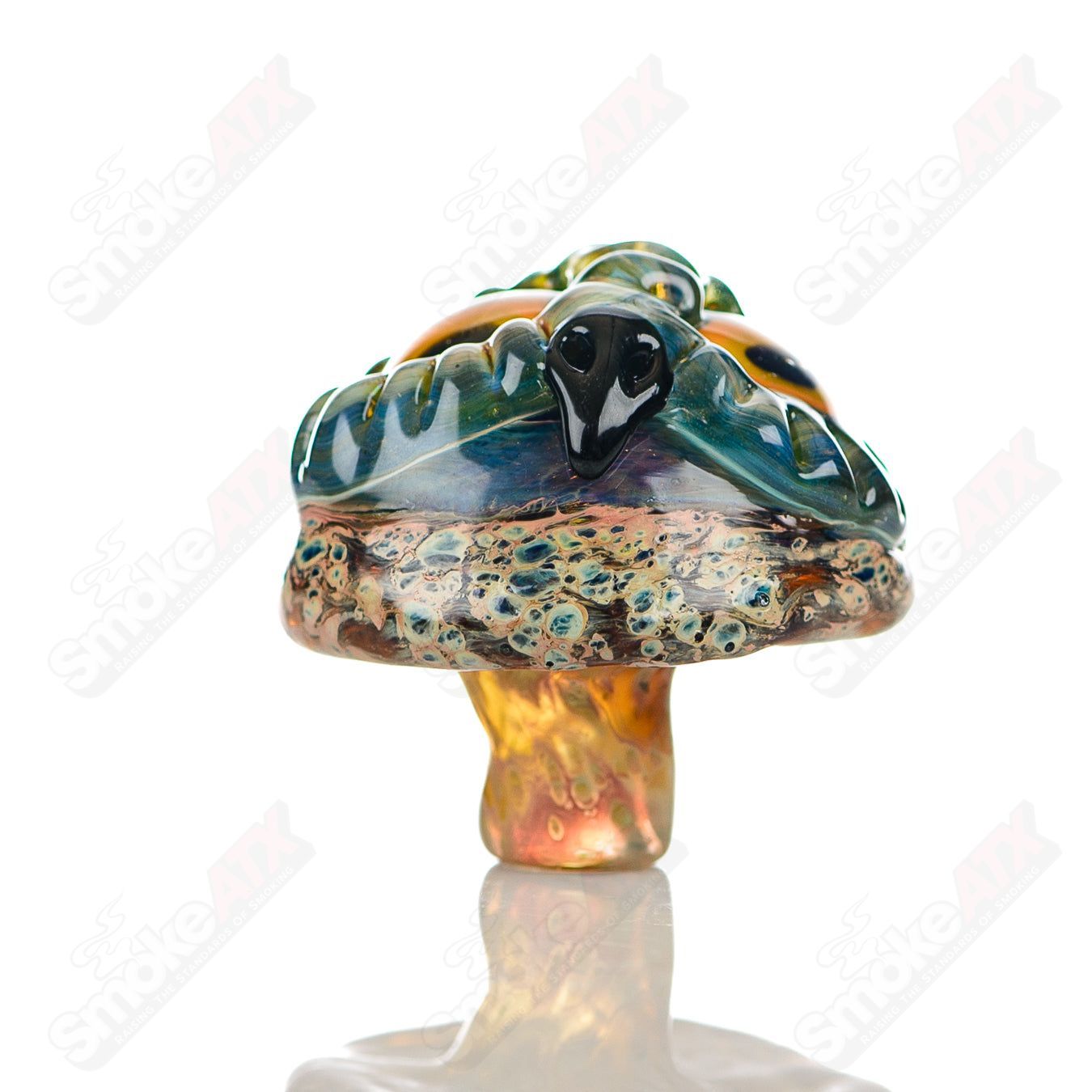 #7 Spotted Owl Carb Cap Four Winds Flameworks - Smoke ATX