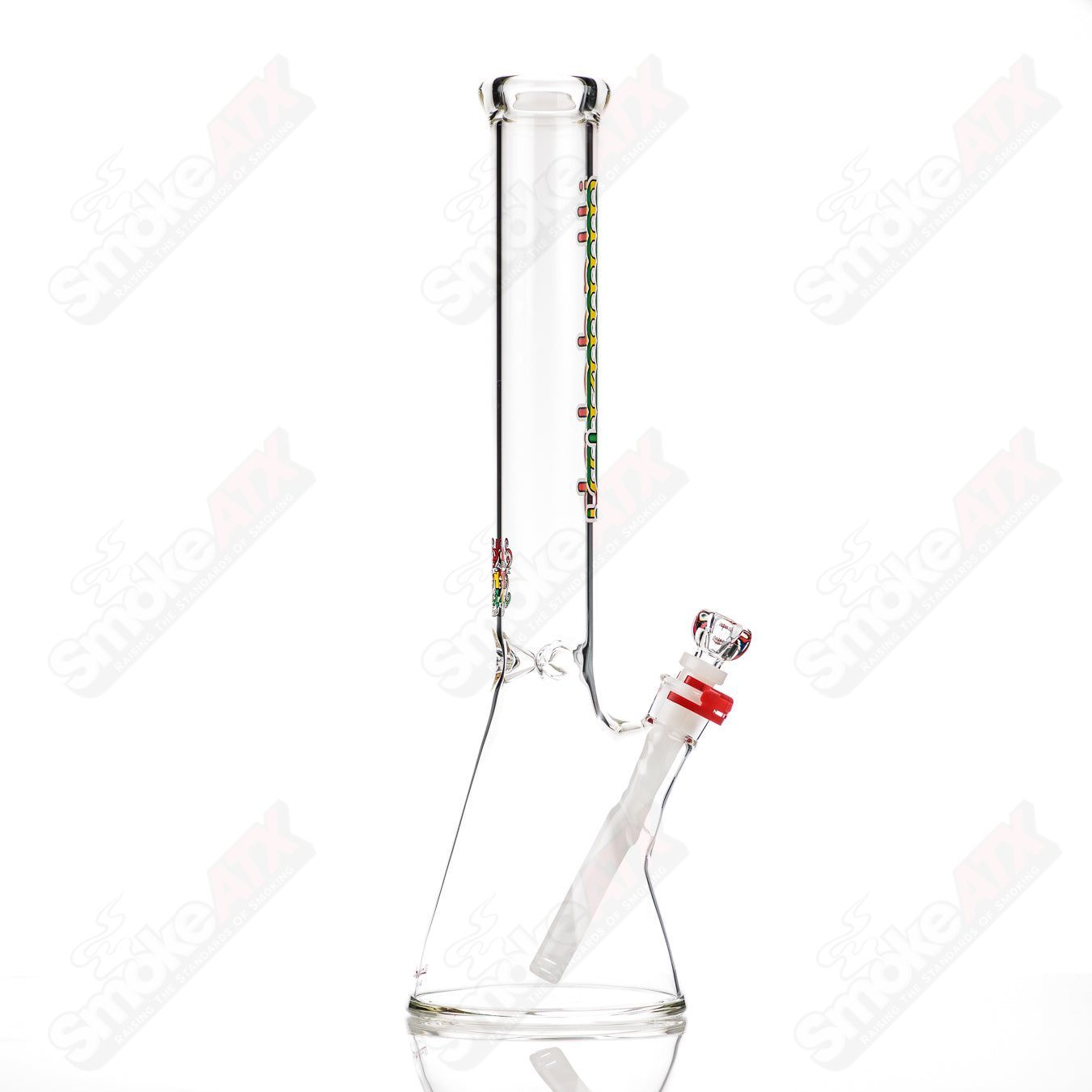 17" 5mm (Rasta) Short Beaker Illadelph - Smoke ATX