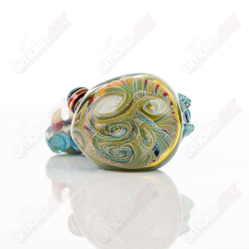 Dry Pipe (Dichroic Swirl Marble) Galactic Glass x SALT - Smoke ATX