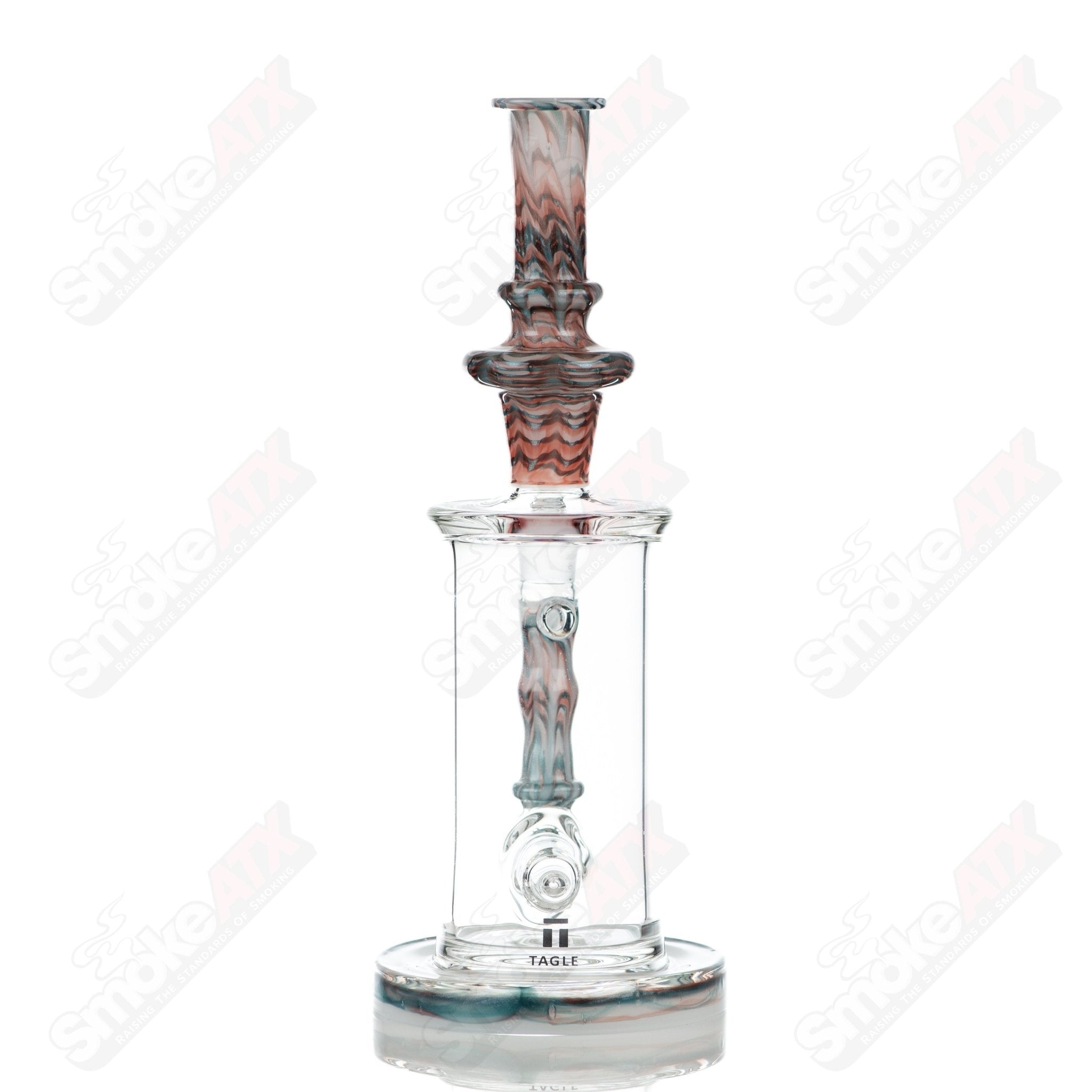 2 18mm 60mm Wrap n Rake Inline Tube Tagle Glass - Smoke ATX