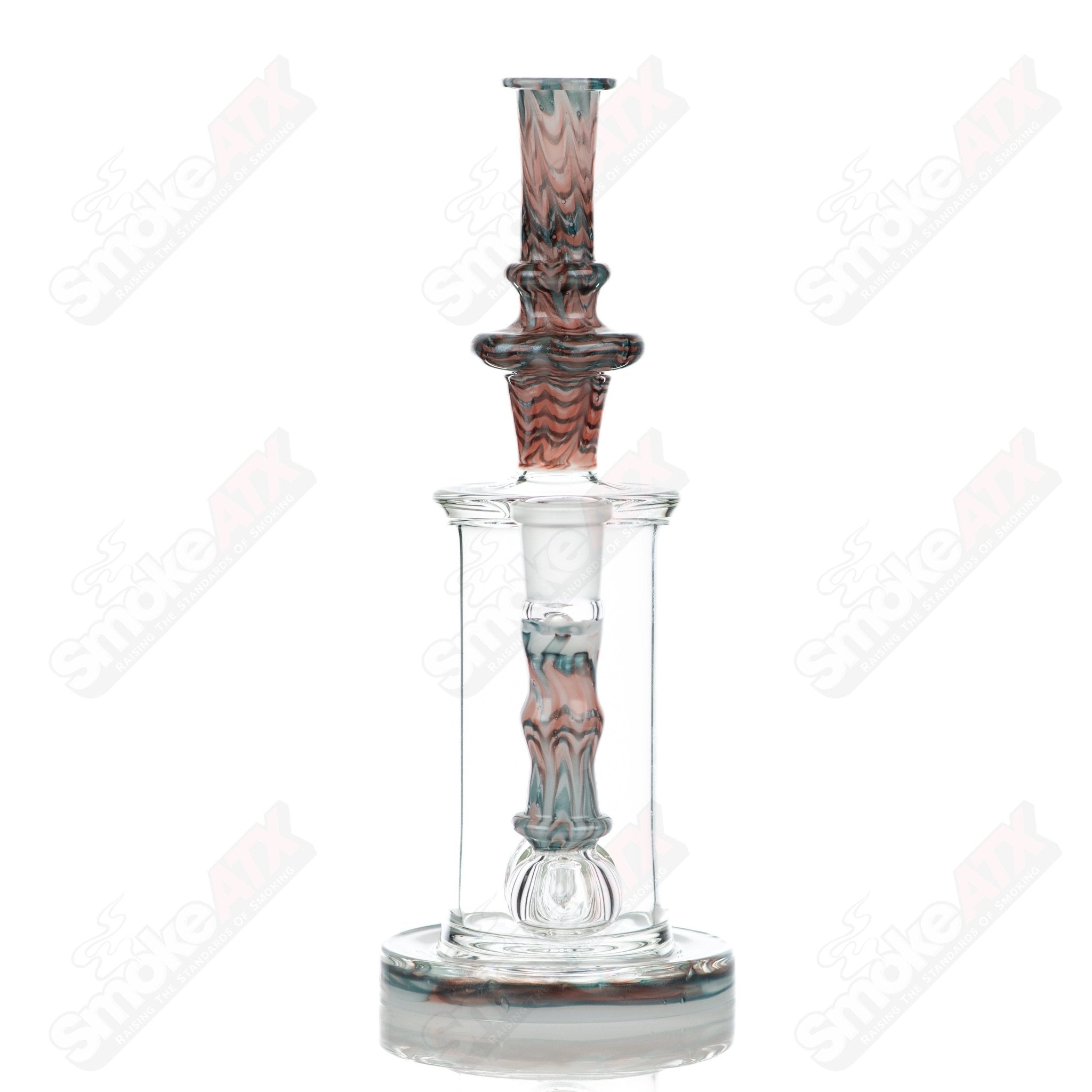 2 18mm 60mm Wrap n Rake Inline Tube Tagle Glass - Smoke ATX