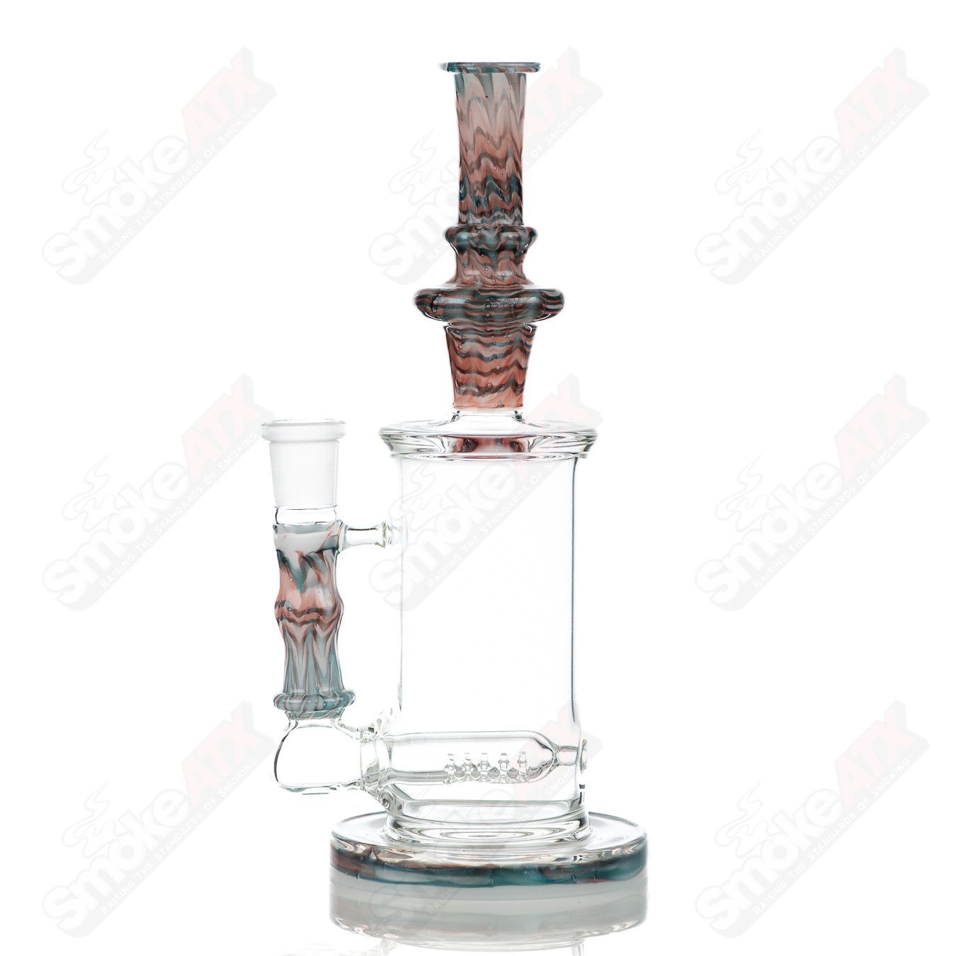 2 18mm 60mm Wrap n Rake Inline Tube Tagle Glass - Smoke ATX