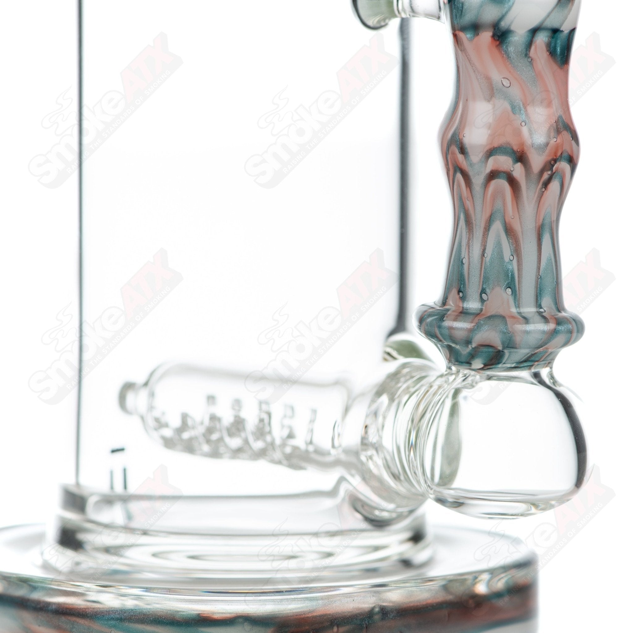 2 18mm 60mm Wrap n Rake Inline Tube Tagle Glass - Smoke ATX