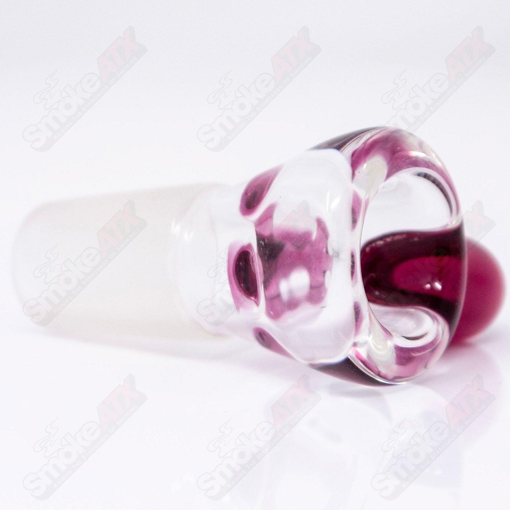 Black T Glass 18mm Partial Accent Slide #4 - Smoke ATX