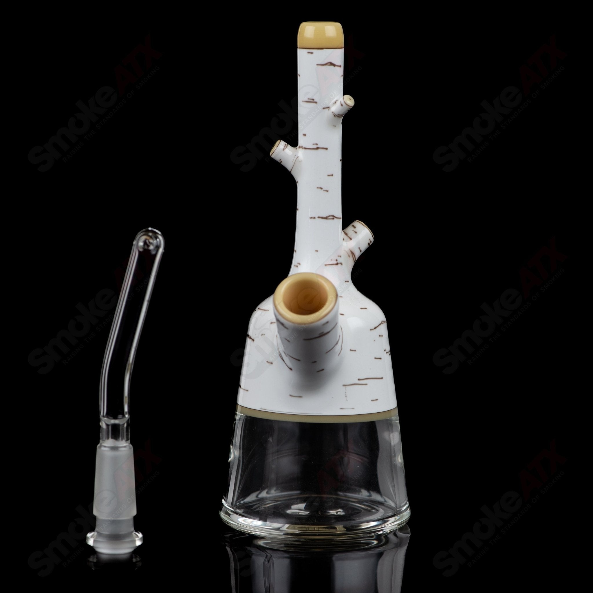 2 Birch Tube Foster Glass - Smoke ATX