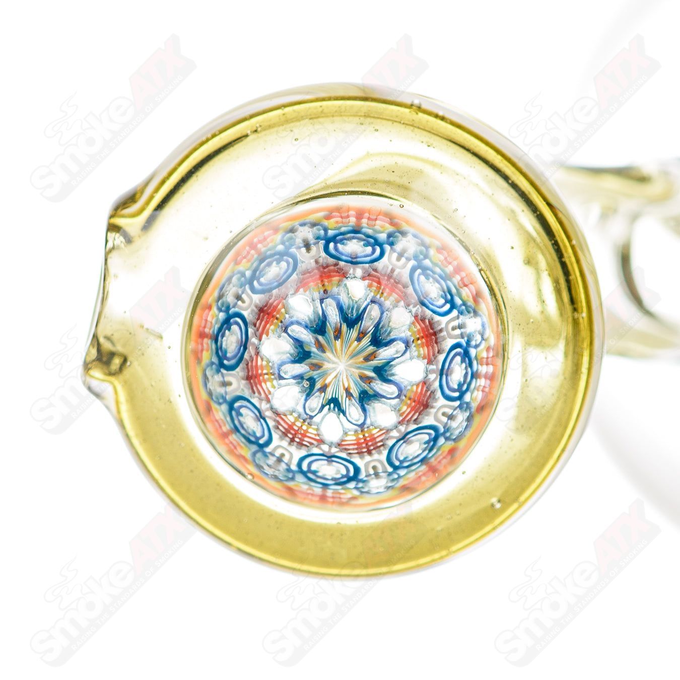 2 Colored Bubble Dumper Reed Glass - Smoke ATX