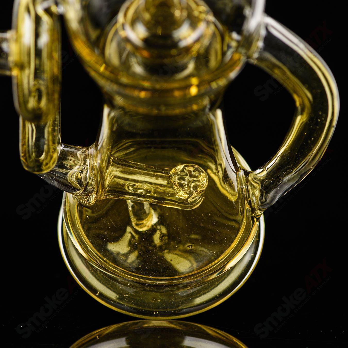 2 Colored Bubble Dumper Reed Glass - Smoke ATX