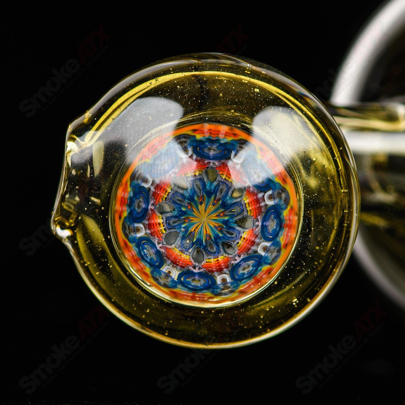 2 Colored Bubble Dumper Reed Glass - Smoke ATX