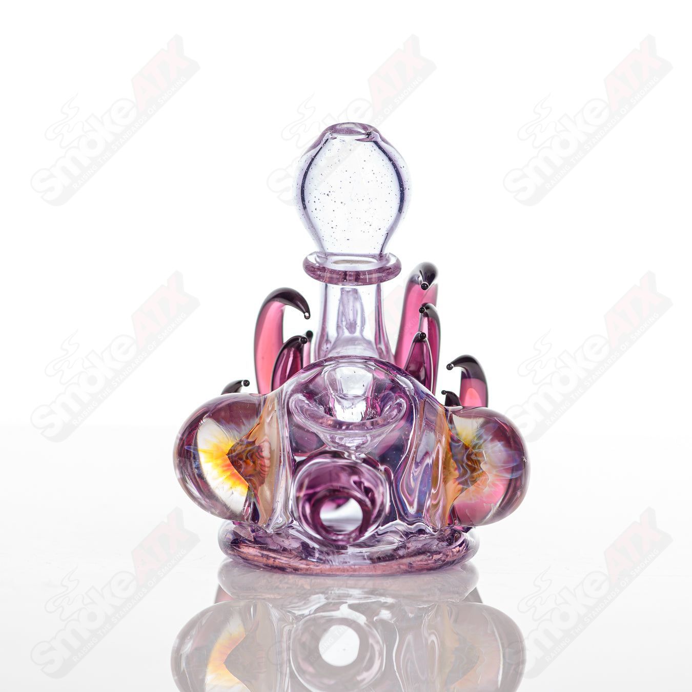 2 Squat Lock Flower Pipe Freeek Glass - Smoke ATX