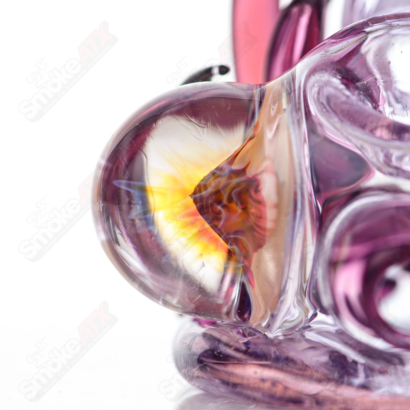 2 Squat Lock Flower Pipe Freeek Glass - Smoke ATX