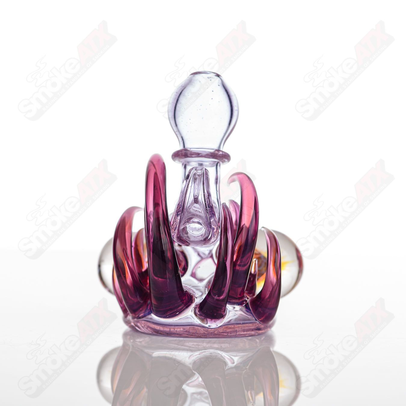 2 Squat Lock Flower Pipe Freeek Glass - Smoke ATX